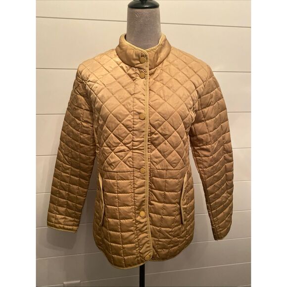 Rebecca Minkoff Tan Diamond Quilted Short Jacket, M, NWT $228.00 - Picture 3 of 10